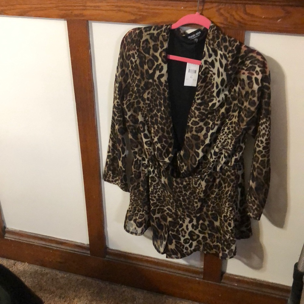 Leopard romper